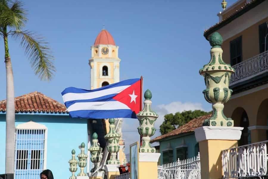Trinidad Cuban colonial city, Cuban flag